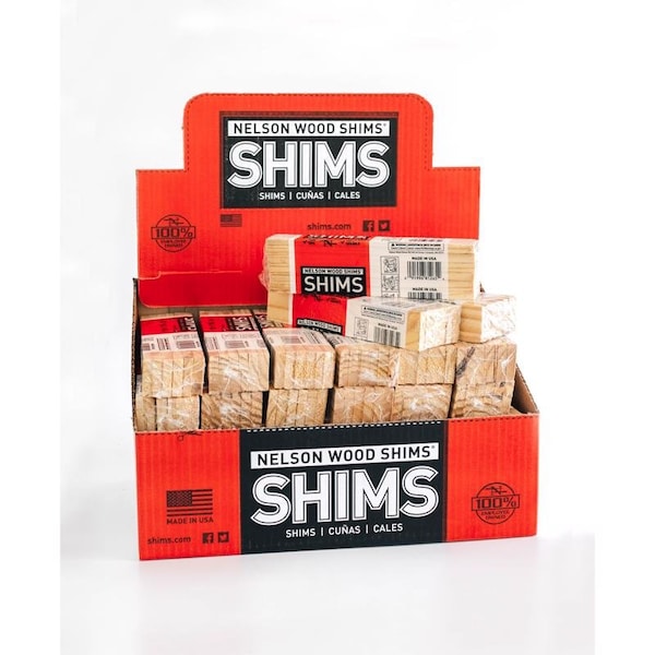 Nelson Shims Nelson 1.5 in. W X 8 in. L Wood Shim 12 pk PSH8/12/36/65 - main
